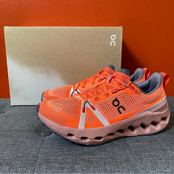 On Cloud Women's Cloudsurfer Trail Flame/Dustrose Sneakers Size 9.0 NEW - Picture 5 of 16